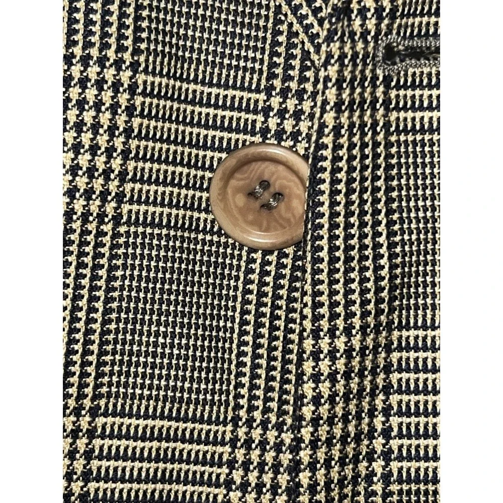 Ermenegildo Zegna Soft Sport Coat Blazer Check Silk Men's Size 48R Preppy Cool
